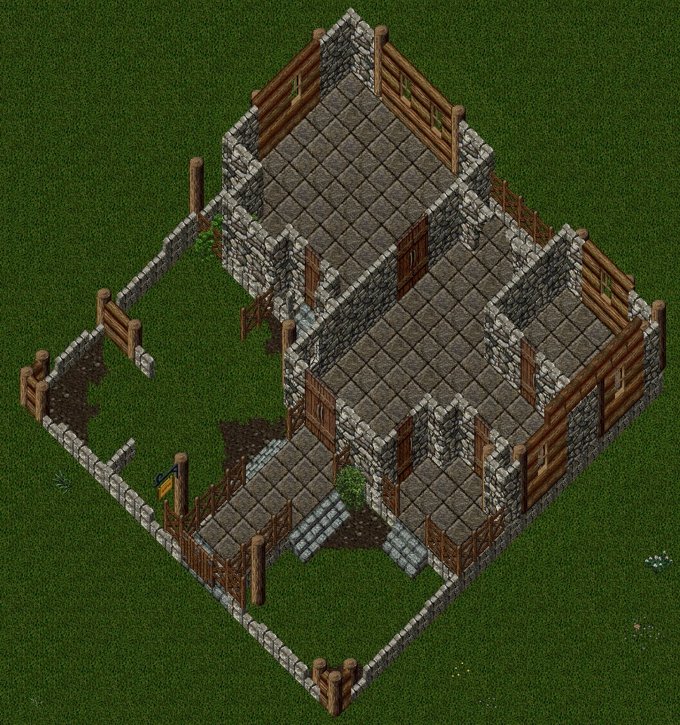 Grand Log Cabin, inside, stage 1, floor 1